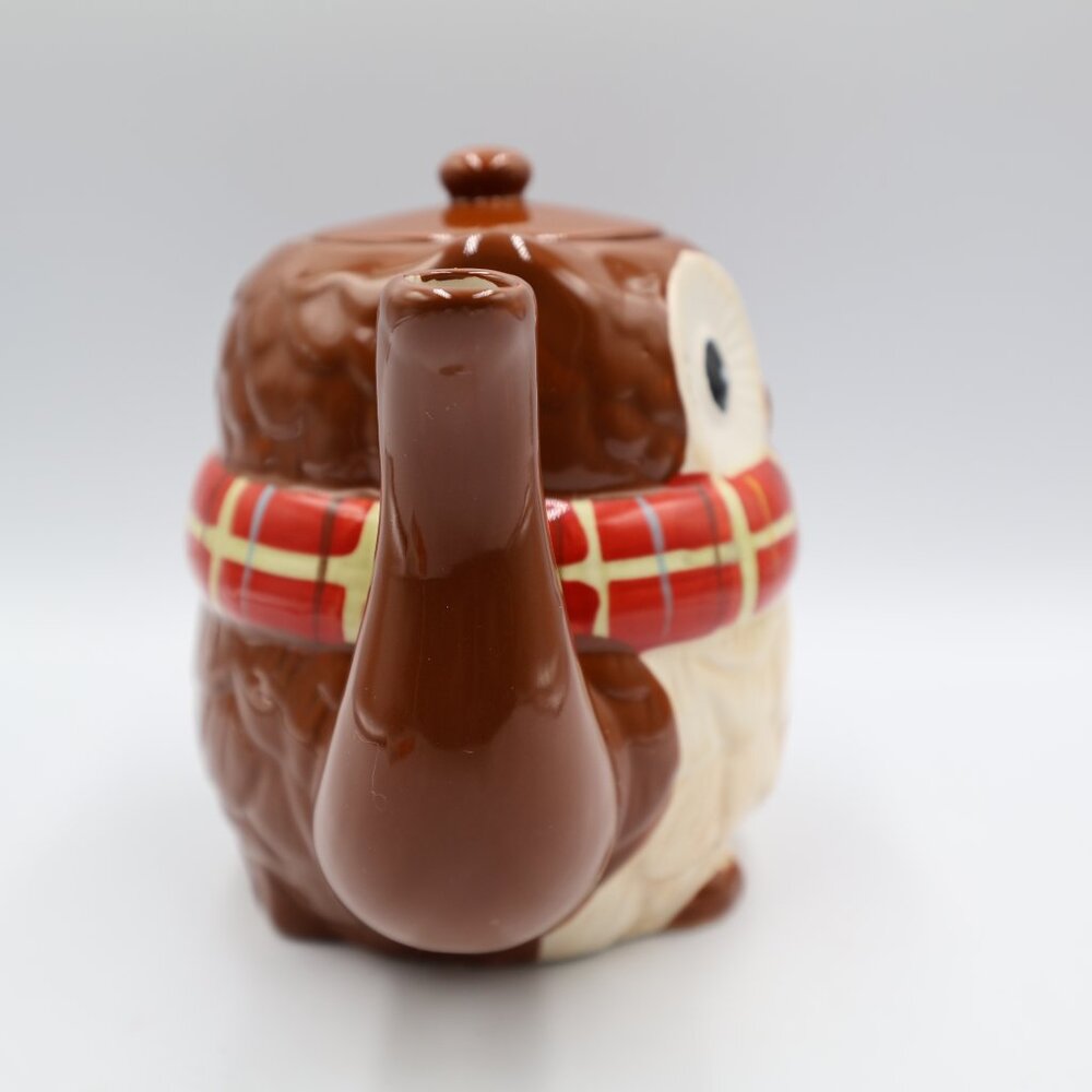 Pier 1 Imports Hand Painted Chilly Billy Owl Ceramic Teapot Original Tag New‎ - Picture 6 of 11